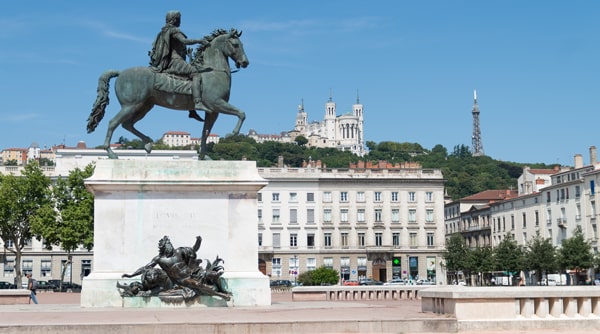 Lyons view Place Bellecour