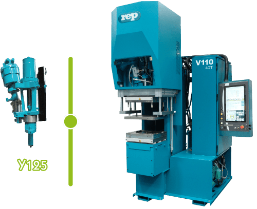 máquina de moldeo por inyección sin columnas V110 Y125 |inyección de caucho cuello de cisne | producción de perfilados de caucho