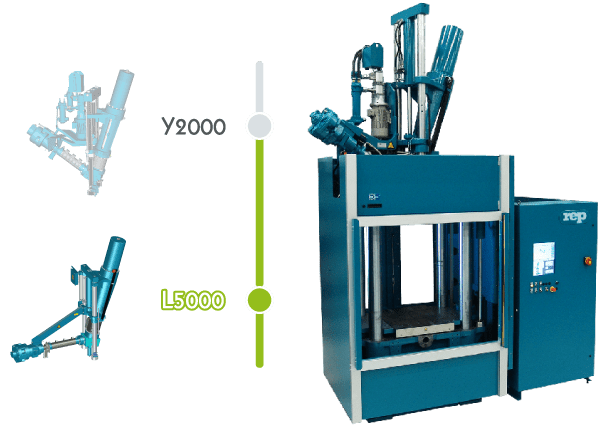 Gama Lean REP V71C L5000: moulage par injection du caoutchouc à bas prix 