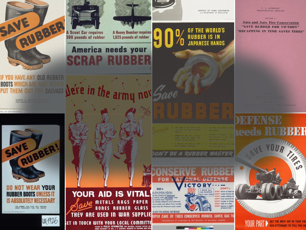 Campañas históricas de ahorro de caucho