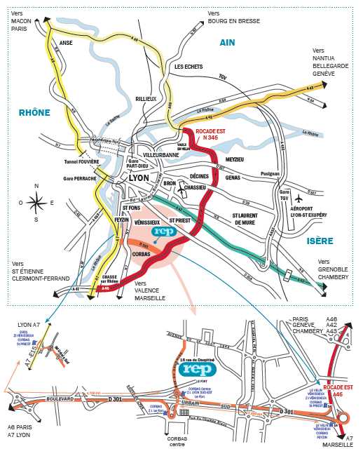 Access map to REP international